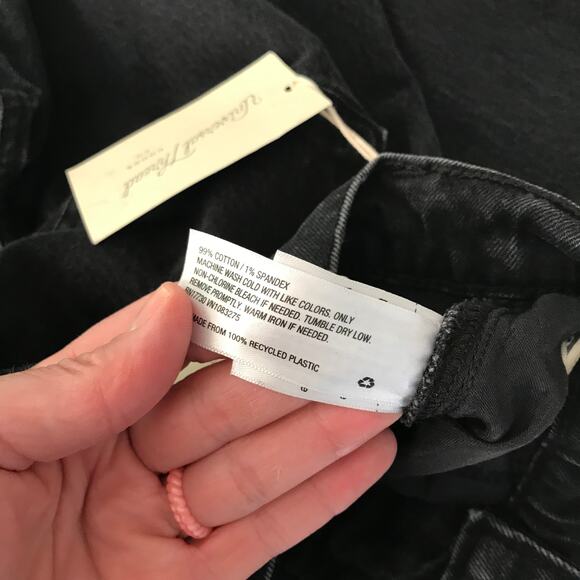 Universal Thread Jeans Womens 6 Black Straight Baggy Loose 90s Grunge Skater Y2K - Picture 14 of 14